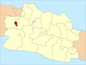 Localisation de Bogor