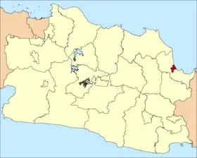 Localisation de Cirebon