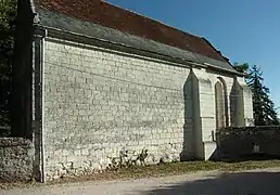 Nef de la chapelle vue du sud.