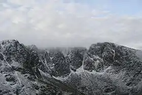 Vue du Lochnagar enneigé.