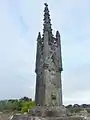 Tombe de Jean-François Le Gonidec dans le cimetière de Lochrist, face arrière