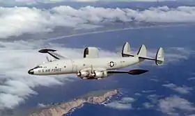 Un EC-121 Warning Star de l'US Air Force au-dessus de la Thaïlande en 1972.