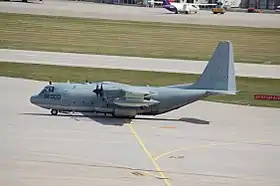 Le Lockheed KC-130T de lUS Marine Corps Aviation accidenté en 2012.