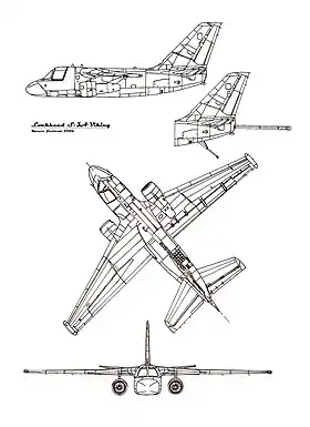 vue en plan de l’avion