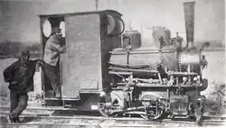 Photo d'une locomotive de petite taille.