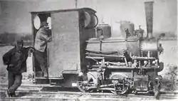 Locomotive Decauville 0-2-0 T Alsace, réquisitionnée en 1915 par l'armée française