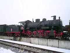 La 140 « Pershing » No. 117 préservée sur les chemins de fer roumains.