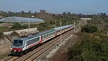 E464 234 in transito a Guardia-Mangano-Santa Venerina con un Intercity da Siracusa a Roma Termini