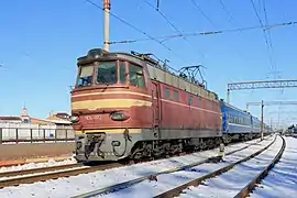 Locomotive électrique en Russie 1968.