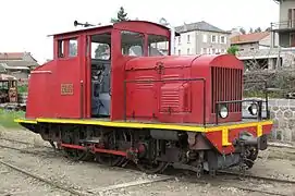 Le locotracteur no 62 préservé par les Voies ferrées du Velay.