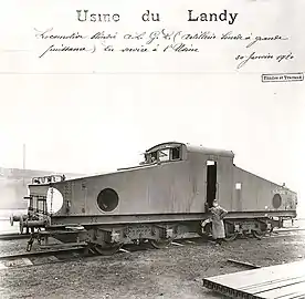 Une locomotive Crochat type 44 L 4 N en service à l'usine à gaz du Landy en 1920.