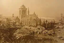 L'église de Locronan (lithographie, 1865)