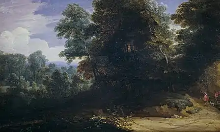 Paysage avec chasseurs, Madrid, Musée du Prado.