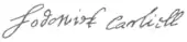 Signature de Lodowick Carlell