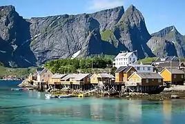 Sakrisøy, en Norvège