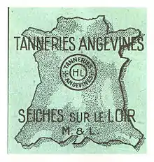 Logo des Tanneries Angevines fin des années 1920.
