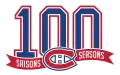Logo des cent saisons des Canadiens de Montréal