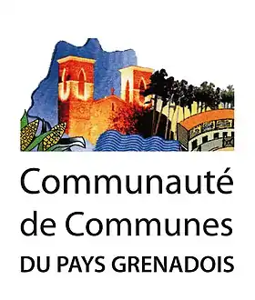 Blason de Communauté de communes du Pays grenadois