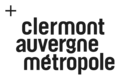 Variante noire du logo de Clermont Auvergne Métropole.