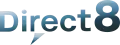 Ancien logo de Direct 8 du 1er septembre 2008 au 31 août 2009.