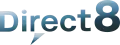 Quatrième logo de Direct 8 du 1er septembre 2008 au 31 août 2009.