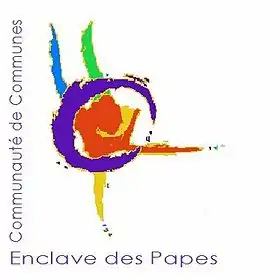 Blason de Communauté de communes de l'Enclave des Papes