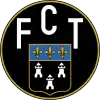 Logo rond à fond noir comprenant le logo de la ville de Tours en bas et les lettres FCT en haut.