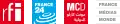 Logo de France Médias Monde de juin 2013 à avril 2016.