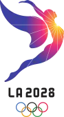 Logotype temporaire des Jeux olympiques de Los Angeles.