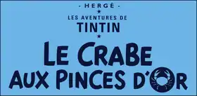 Haut de couverture de l'album Le Crabe aux pinces d'or.