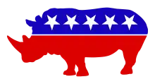 Logo en forme de rhinocéros (au lieu d'éléphant).