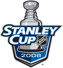Logo avec la Coupe Stanley et les mots "Stanley Cup 2008"