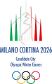Logo de la candidature de Milan et Cortina d'Ampezzo pour 2026.