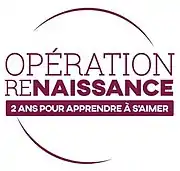 Logo d'une émission de télévision : Opération renaissance, deux ans pour apprendre à s'aimer