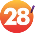 Logo de 28 minutes jusqu'au 31 août 2015.