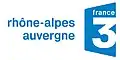 Ancien logo de France 3 Rhône-Alpes Auvergne du 7 avril 2008 au 3 janvier 2010.