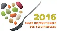 Logo de l'année internationale des légumineuses 2016