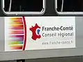 Logo du Conseil régional de Franche-Comté sur une Z2 rénovée.