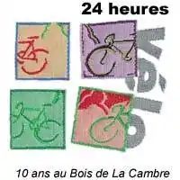 Logo des 24 Heures vélo du Bois de la Cambre 1995 pour la 10e édition