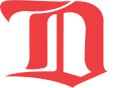 Dessin du Logo des Red Wings représentant un « D » rouge stylisé.