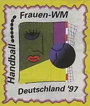 Description de l'image Logo du Championnat du monde féminin de handball 1997.jpg.
