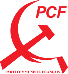 Logo du Parti communiste français dans les années 1970.