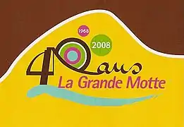 Logotype imaginé pour célébrer les 40 ans de la Grande-Motte.