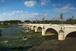 La Loire sous le pont Wilson.