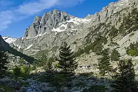 Vue du Lombarduccio depuis les bergeries de Grottelle, au nord-est.