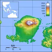 carte de l'ile de Lombok