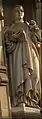 Statue du pasteur luthérien Dietrich Bonhoeffer portant la robe pastorale et le rabat, Martyrs de l'abbaye de Westminster