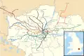 Le réseau métropolitain de Londres et du Grand Londres.