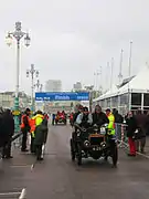 La ligne d'arrivée, à Preston Park (Brighton)