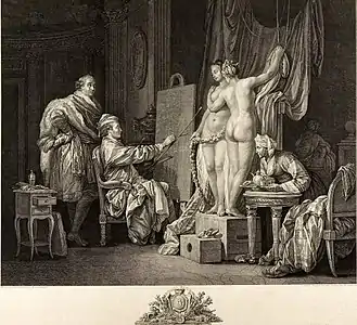 Les Modèles, d'après Jean-Baptiste Le Prince.